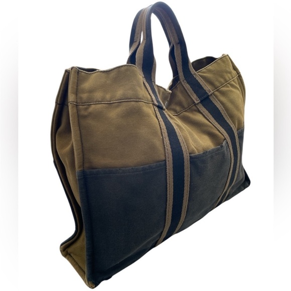 Hermès Toile Fourre-Tout MM Holdall Tote Bag -GUC 🫶🏾👜 - Picture 5 of 16